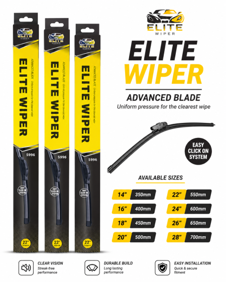 مساحات زجاج امامي للسيارات ELITE WIPER
