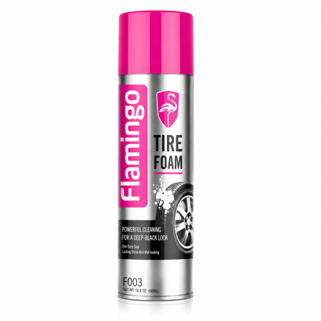 منظف وملمع رغوي لإطارات السيارات Flamingo Tire Foam