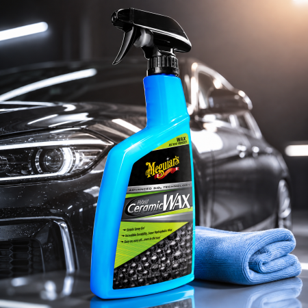 بخاخ ملمع وشمع واكس لحماية طلاء السيارة Meguiar's