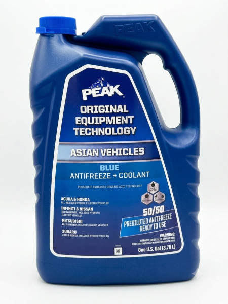 سائل تبريد ازرق ومانع التجمد  PEAK ASIAN VEHICLES 50/50 BLUE